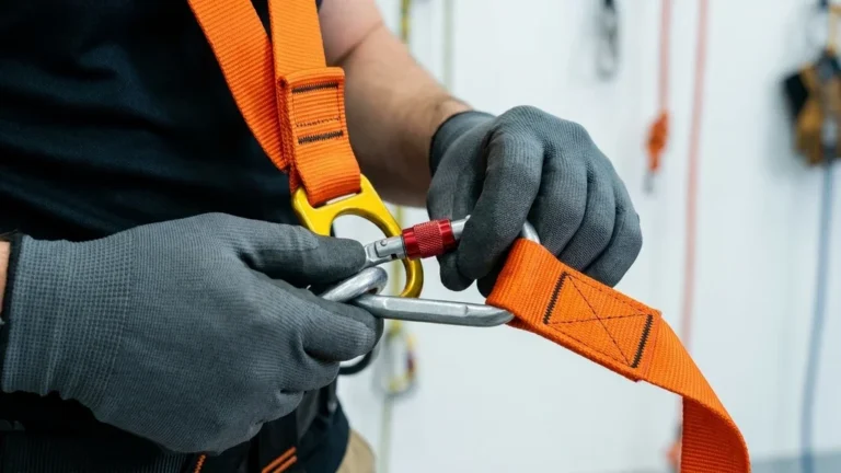 תרגול מעשי של חיבור ציוד בטיחות ורתמות